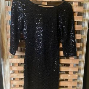 Sequin Black Dress